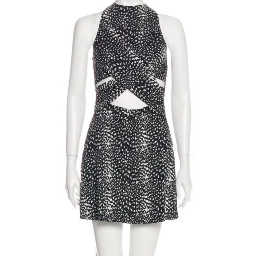 NWT Zimmermann cutout animal print dress